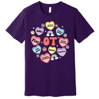 Occupational Therapy Candy Heart Valentines Day Premium T-Shirt