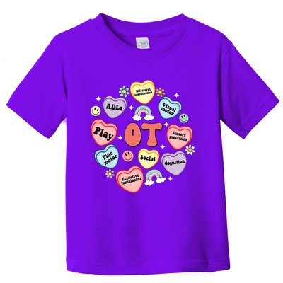 Occupational Therapy Candy Heart Valentines Day Toddler T-Shirt