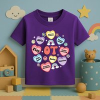 Occupational Therapy Candy Heart Valentines Day Toddler T-Shirt