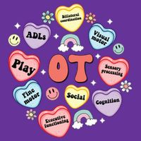 Occupational Therapy Candy Heart Valentines Day Toddler T-Shirt