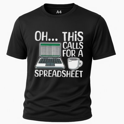 Oh This Calls For A Spreadsheet Funny Office Humor Office Cooling Performance Crew T-Shirt