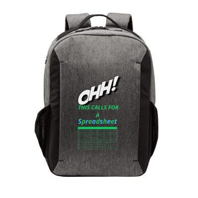 Ohh! This Calls For A Spreadsheet Funny Office Vector Backpack