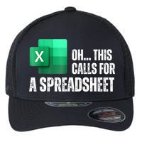 Oh This Calls For A Spreadsheet Funny Office Flexfit Unipanel Trucker Cap