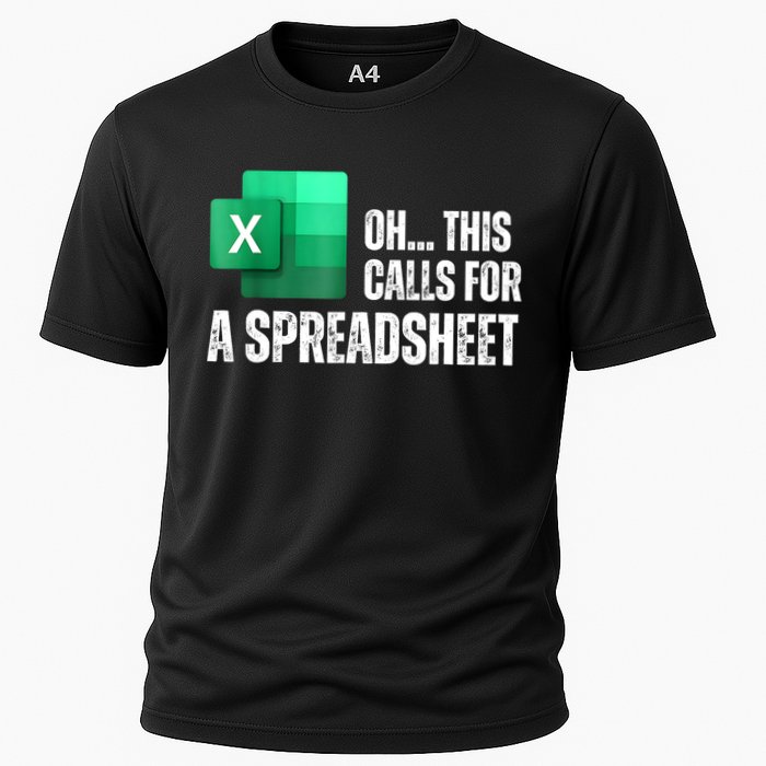 Oh This Calls For A Spreadsheet Funny Office Cooling Performance Crew T-Shirt