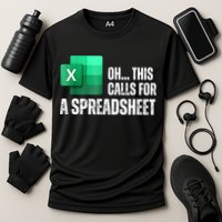 Oh This Calls For A Spreadsheet Funny Office Cooling Performance Crew T-Shirt