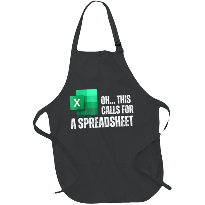 Oh This Calls For A Spreadsheet Funny Office Apron