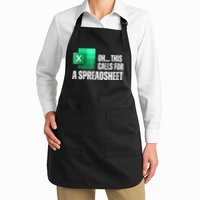 Oh This Calls For A Spreadsheet Funny Office Apron