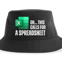 Oh This Calls For A Spreadsheet Funny Office Sustainable Bucket Hat