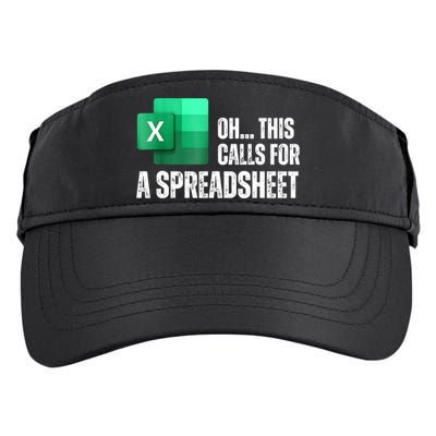 Oh This Calls For A Spreadsheet Funny Office Adult Drive Performance Visor