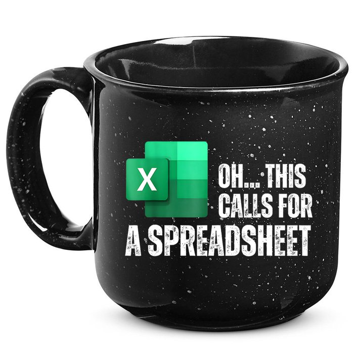 Oh This Calls For A Spreadsheet Funny Office 15oz Campfire Ceramic Mug