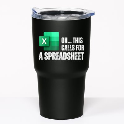 Oh This Calls For A Spreadsheet Funny Office Tumbler