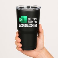 Oh This Calls For A Spreadsheet Funny Office Tumbler