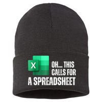 Oh This Calls For A Spreadsheet Funny Office Sustainable Knit Beanie
