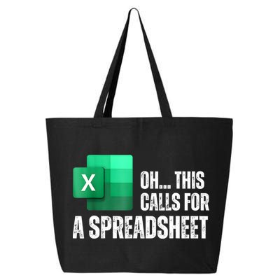 Oh This Calls For A Spreadsheet Funny Office 25L Jumbo Tote