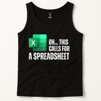 Oh This Calls For A Spreadsheet Funny Office Tank Top