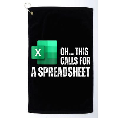 Oh This Calls For A Spreadsheet Funny Office Golf Towel