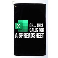 Oh This Calls For A Spreadsheet Funny Office Golf Towel