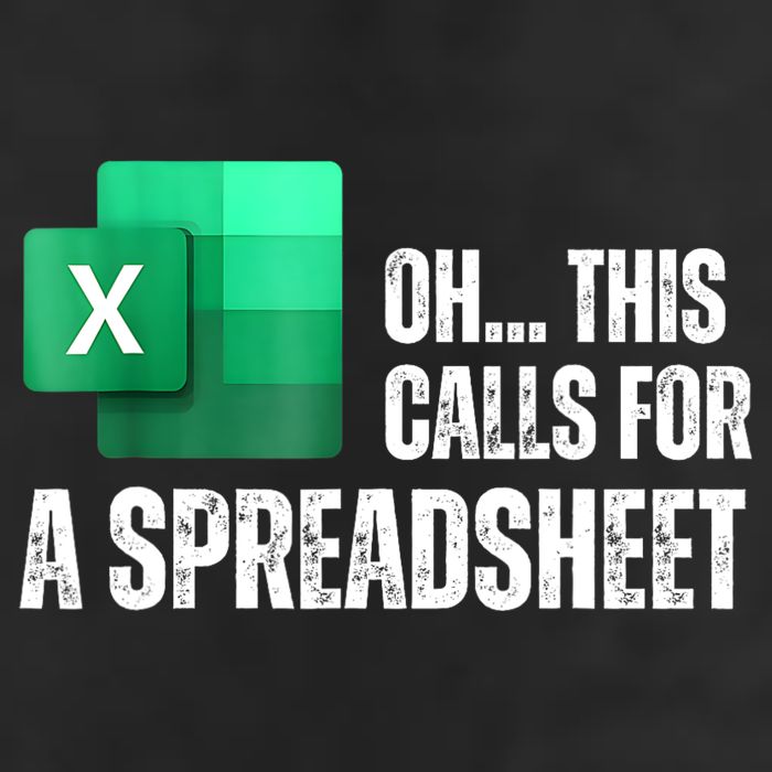 Oh This Calls For A Spreadsheet Funny Office Golf Towel