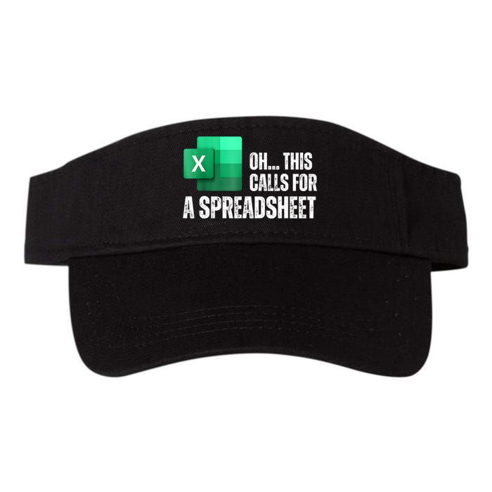 Oh This Calls For A Spreadsheet Funny Office Visor