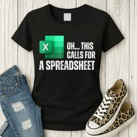 Oh This Calls For A Spreadsheet Funny Office Womens T-Shirt