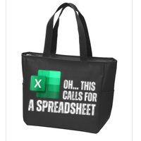 Oh This Calls For A Spreadsheet Funny Office Zip Tote Bag