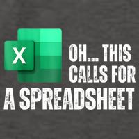 Oh This Calls For A Spreadsheet Funny Office Vector Backpack