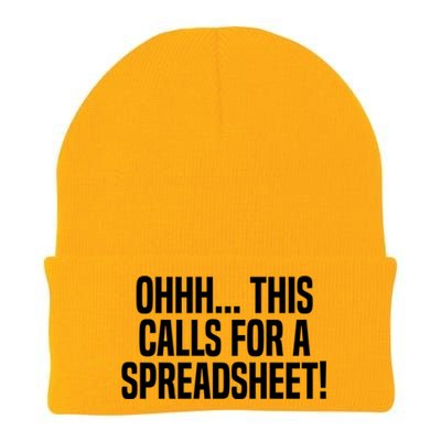 Ohhh This Calls Spreadsheet Actuarial Analyst Actuary Gift Knit Cap Winter Beanie