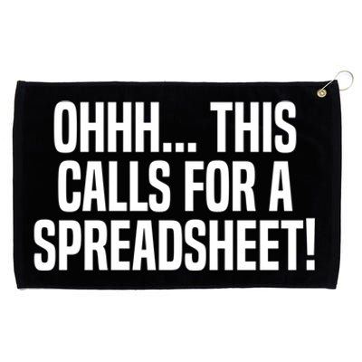 Ohhh This Calls Spreadsheet Actuarial Analyst Actuary Gift Grommeted Golf Towel