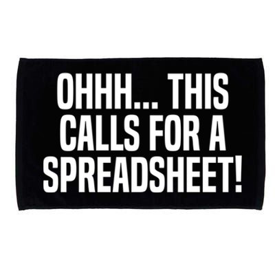 Ohhh This Calls Spreadsheet Actuarial Analyst Actuary Gift Microfiber Hand Towel