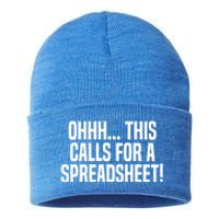 Ohhh This Calls Spreadsheet Actuarial Analyst Actuary Gift Sustainable Knit Beanie