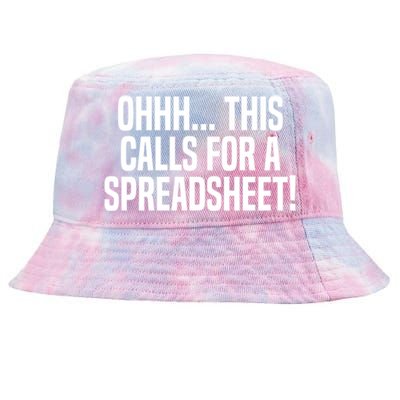 Ohhh This Calls Spreadsheet Actuarial Analyst Actuary Gift Tie-Dyed Bucket Hat