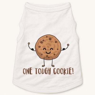 One Tough Cookie Cute Chocolate Chip Cookie With Muscles Doggie Tank