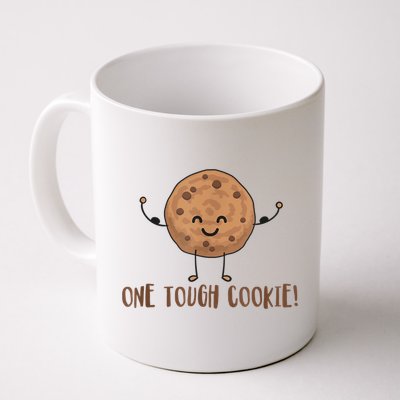 One Tough Cookie Cute Chocolate Chip Cookie With Muscles Mug