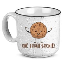 One Tough Cookie Cute Chocolate Chip Cookie With Muscles 15oz Campfire Ceramic Mug