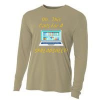 Oh... This Calls For A Spreadsheet Office Saying Quote Funny Cooling Performance Long Sleeve Crew