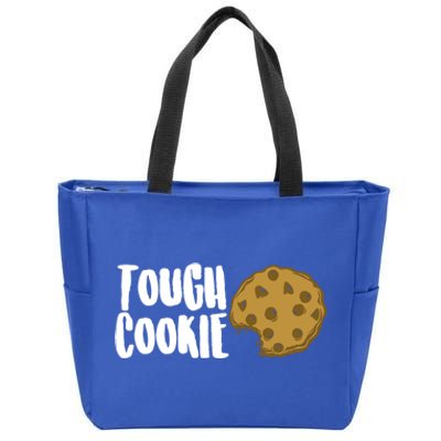 One Tough Cookie Chocolate Chip Coffee Funny Snacks Cool Day Meaningful Gift Zip Tote Bag