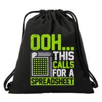 Ooh This Calls For A Spreadsheet Drawstring Bag