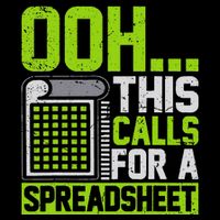 Ooh This Calls For A Spreadsheet Drawstring Bag