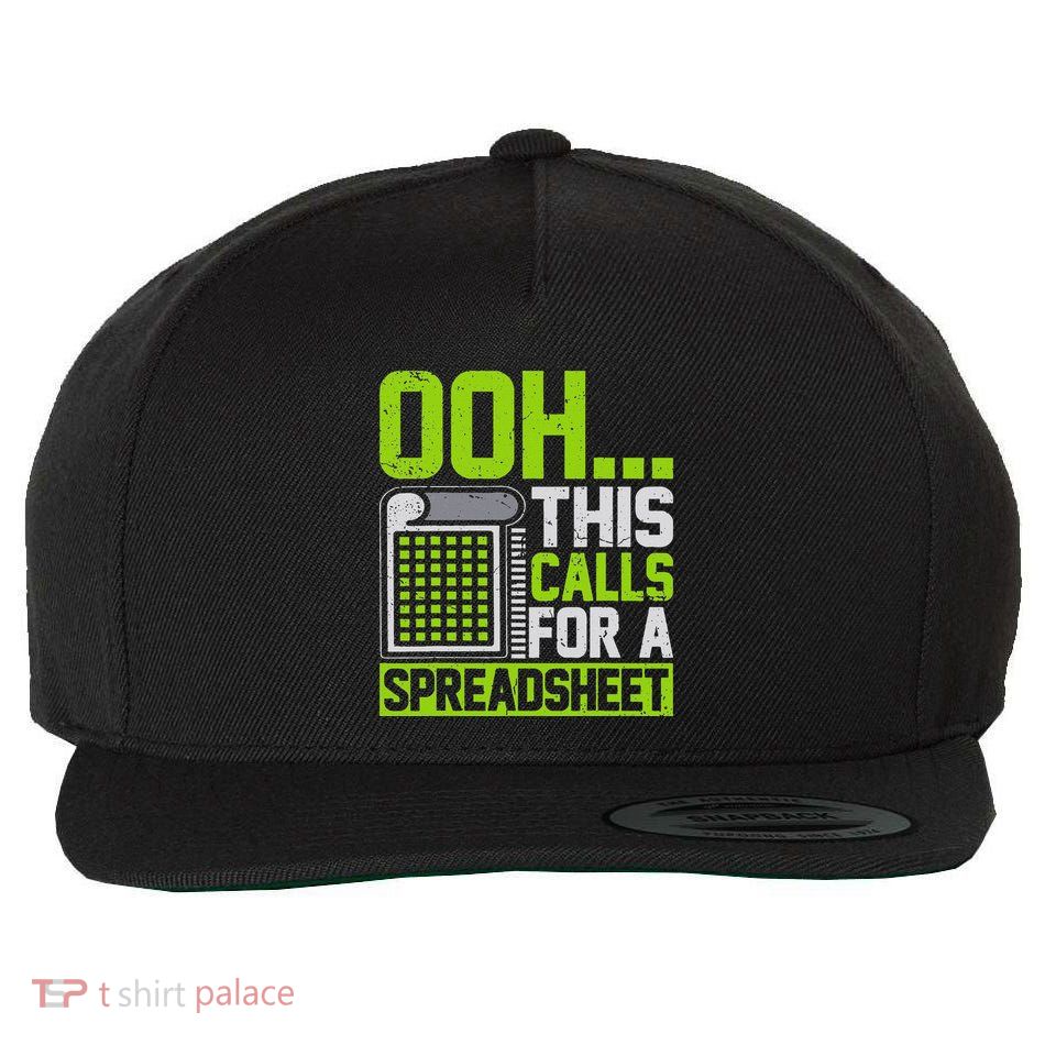 Ooh This Calls For A Spreadsheet Wool Snapback Cap