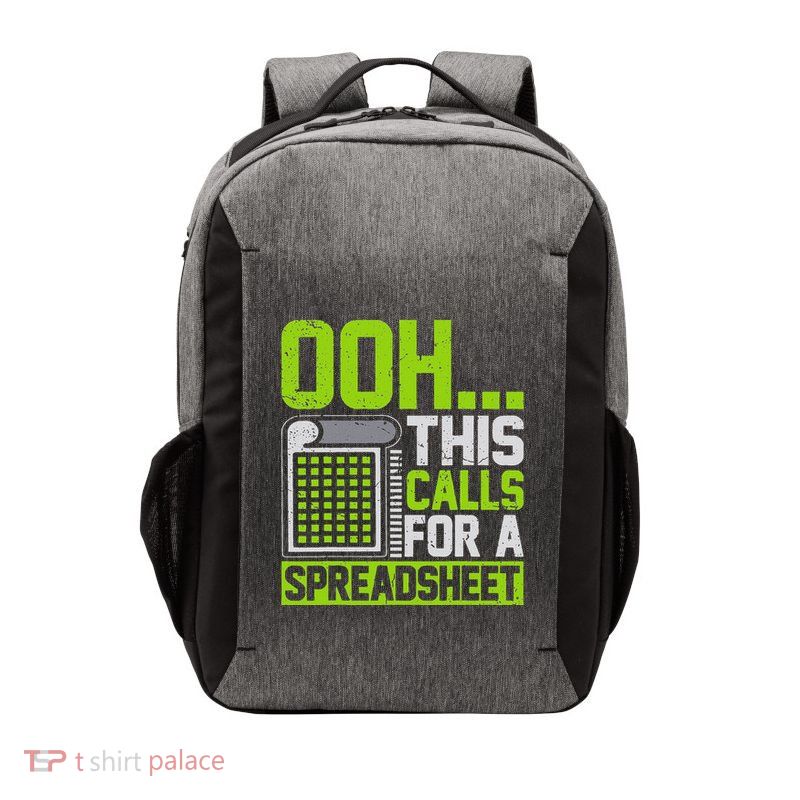 Ooh This Calls For A Spreadsheet Vector Backpack