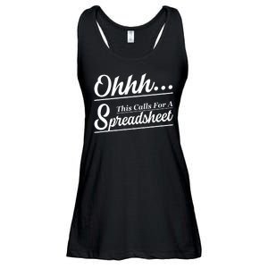 Oh... This Calls For A Spreadsheet Office Sarcastic Ladies Essential Flowy Tank