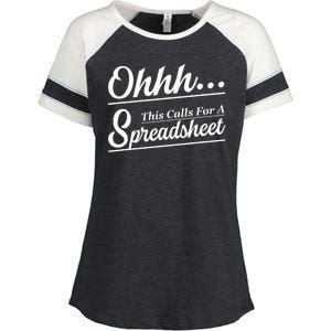 Oh... This Calls For A Spreadsheet Office Sarcastic Enza Ladies Jersey Colorblock Tee