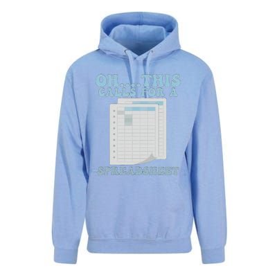 Oh... This Calls For A Spreadsheet Office Quote Saying Funny Unisex Surf Hoodie