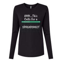 Oh... This Calls For A Spreadsheet Office Womens Cotton Relaxed Long Sleeve T-Shirt