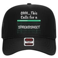 Oh... This Calls For A Spreadsheet Office High Crown Mesh Back Trucker Hat