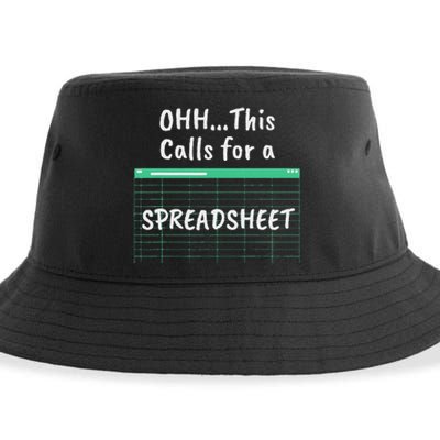 Oh... This Calls For A Spreadsheet Office Sustainable Bucket Hat