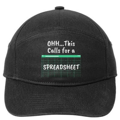 Oh... This Calls For A Spreadsheet Office 7-Panel Snapback Hat