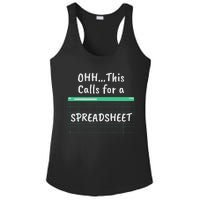 Oh... This Calls For A Spreadsheet Office Ladies PosiCharge Competitor Racerback Tank