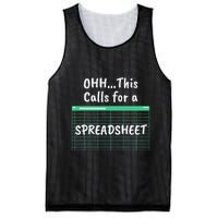 Oh... This Calls For A Spreadsheet Office Mesh Reversible Basketball Jersey Tank