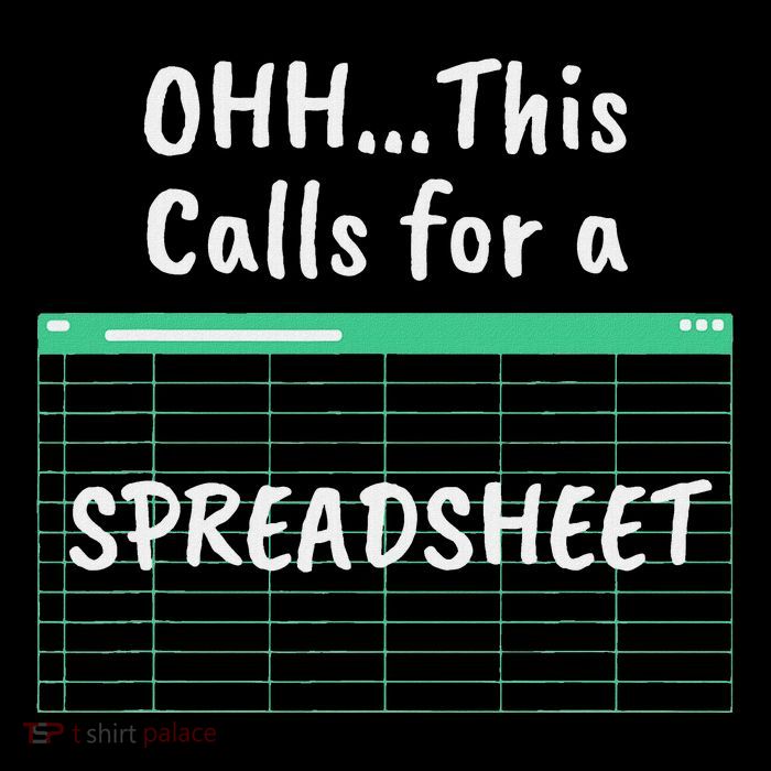 Oh... This Calls For A Spreadsheet Office Mousepad
